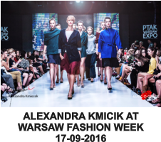 ALEXANDRA KMICIK AT WARSAW FASHION WEEK 17-09-2016